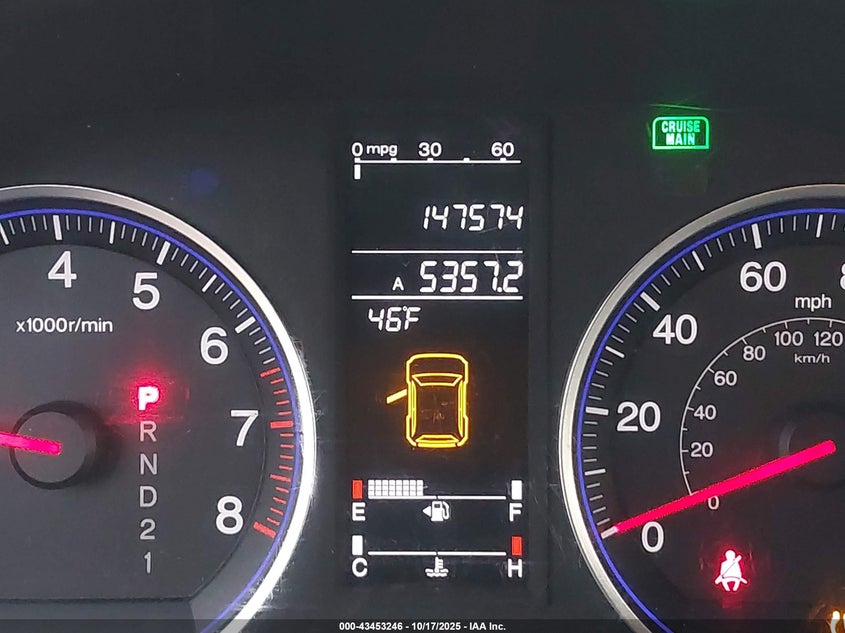 2008 Honda Cr-V Ex-L VIN: JHLRE48708C021557 Lot: 43453246