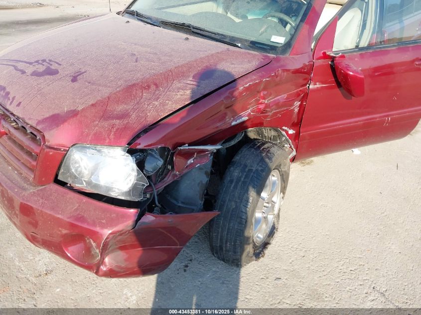 2004 Toyota Highlander V6 VIN: JTEEP21A640065473 Lot: 43453381