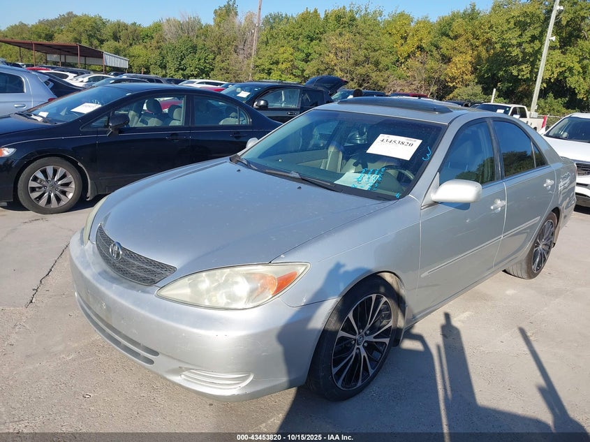 2002 Toyota Camry Xle V6 silver  Gasoline 4T1BF32K72U529217 photo #3