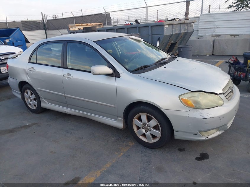 1NXBR32E03Z060250 2003 Toyota Corolla S auction photo 1
