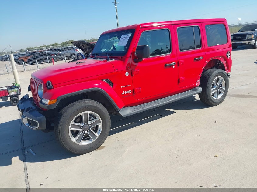 2022 JEEP WRANGLER UNLIMITED SAHARA 4X4 1C4HJXEG3NW255101