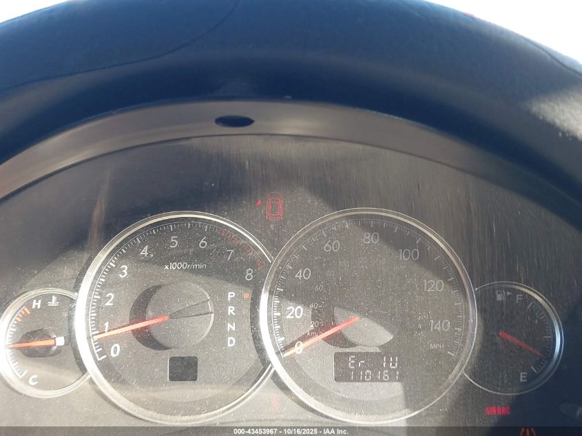 2008 Subaru Outback 2.5I Limited/2.5I Limited L.l. Bean Edition VIN: 4S4BP62C787329839 Lot: 43453967