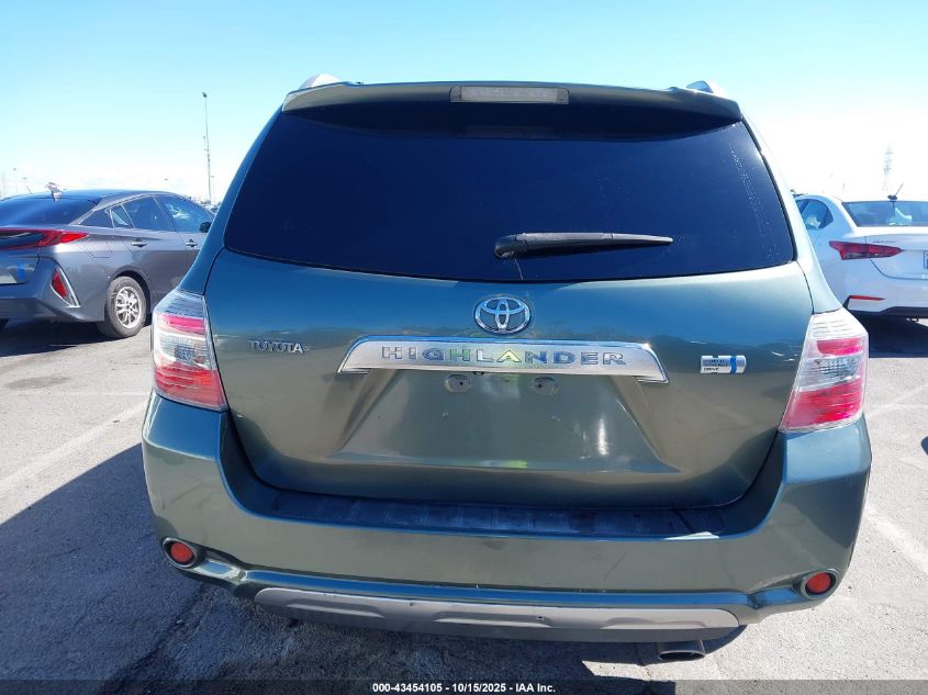 2008 Toyota Highlander Hybrid VIN: JTEEW41A282008664 Lot: 43454105