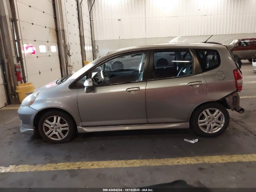 2008 Honda Fit Sport VIN: JHMGD38638S044604 Lot: 43454234