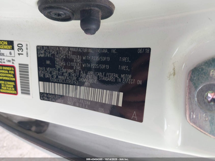5TDXZ3DC3JS959143 2018 TOYOTA SIENNA photo no. 9