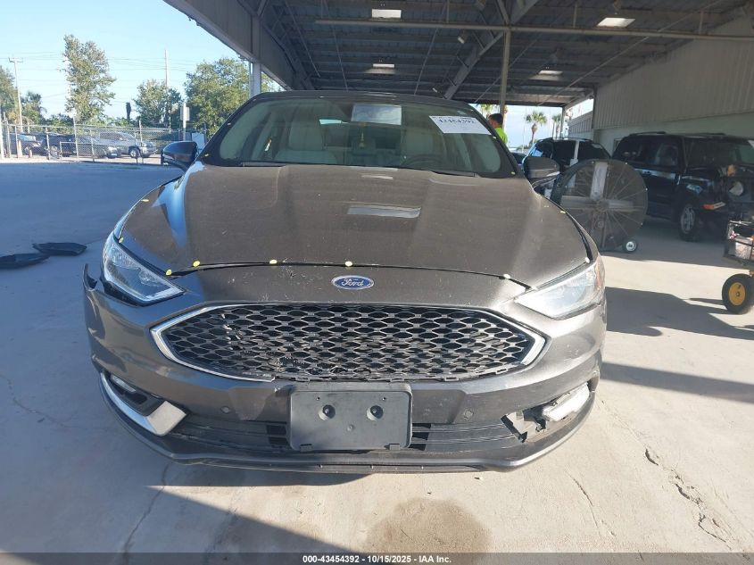 2018 Ford Fusion Hybrid Platinum VIN: 3FA6P0RU6JR113745 Lot: 43454392
