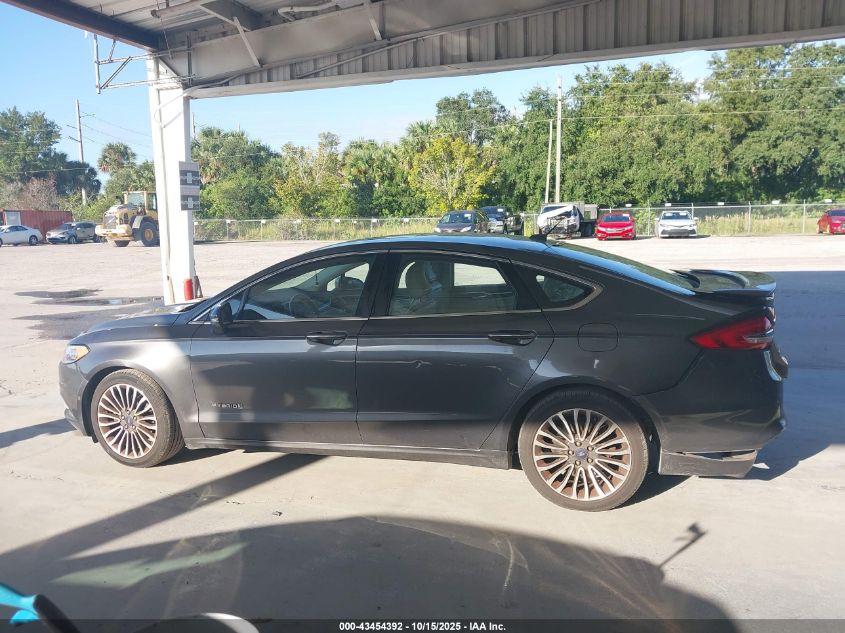 2018 Ford Fusion Hybrid Platinum VIN: 3FA6P0RU6JR113745 Lot: 43454392