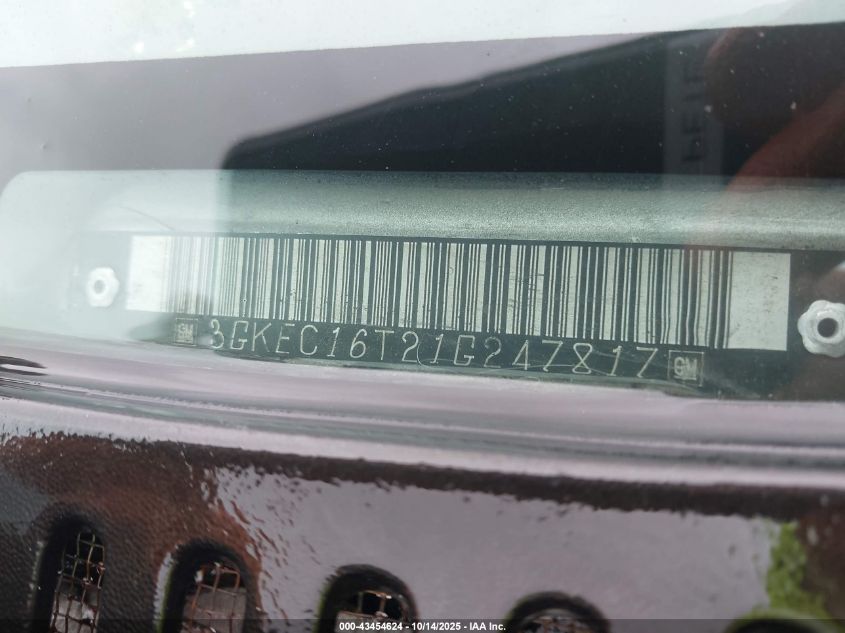 2001 GMC Yukon Xl 1500 Slt VIN: 3GKEC16T21G247817 Lot: 43454624