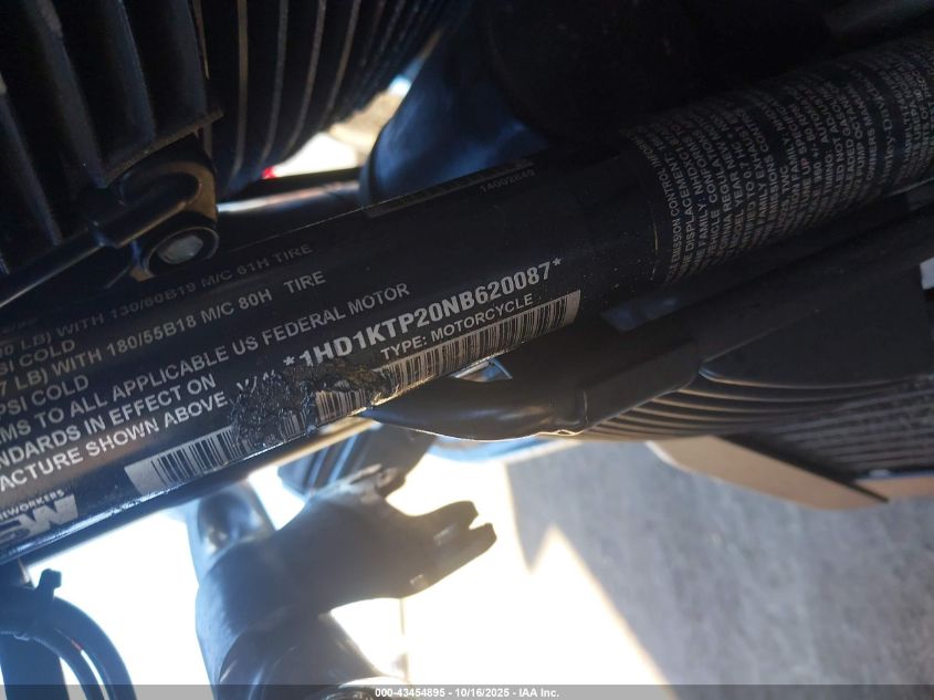 2022 Harley-Davidson Fltrxs VIN: 1HD1KTP20NB620087 Lot: 43454895