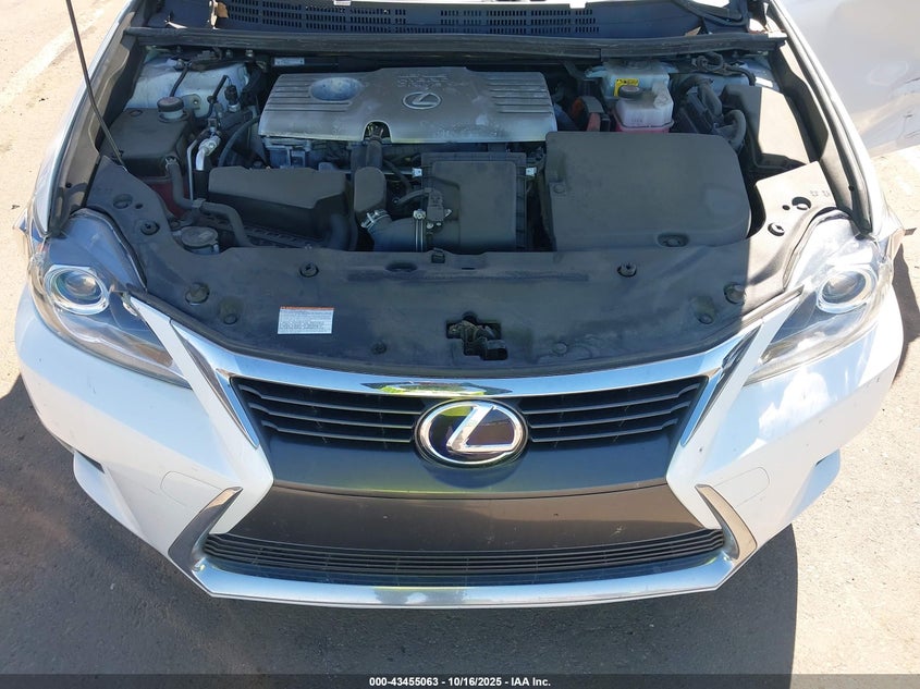 2017 Lexus Ct 200h 1.8 White Lot 111043455063 Vin JTHKD5BH4H2297379