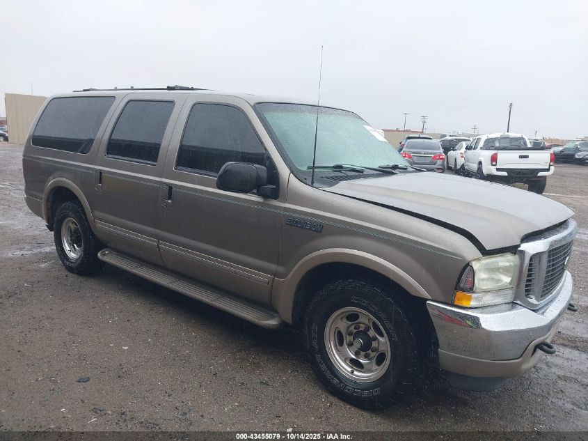 FORD EXCURSION 2002. Lot# 43455079. VIN 1FMNU42SX2EA14909. Photo 1