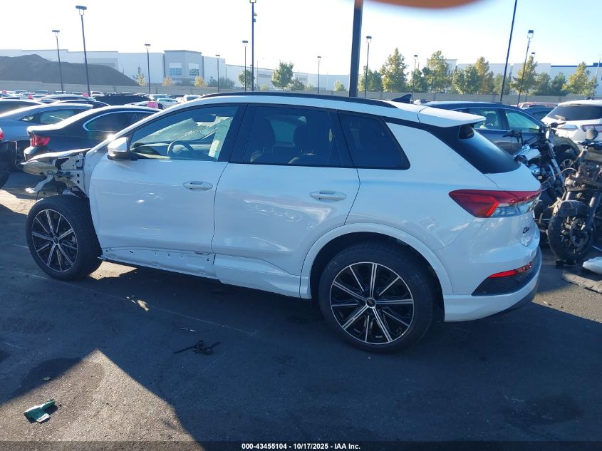 2025 Audi Q4 E-Tron Premium 45 Quattro VIN: WA1B5BFZ3SP015026 Lot: 43455104