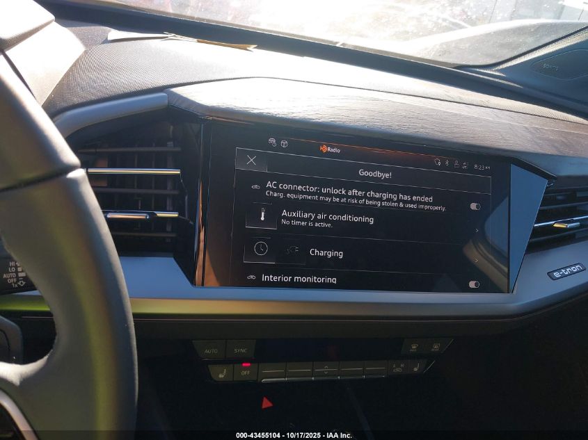 2025 Audi Q4 E-Tron Premium 45 Quattro VIN: WA1B5BFZ3SP015026 Lot: 43455104