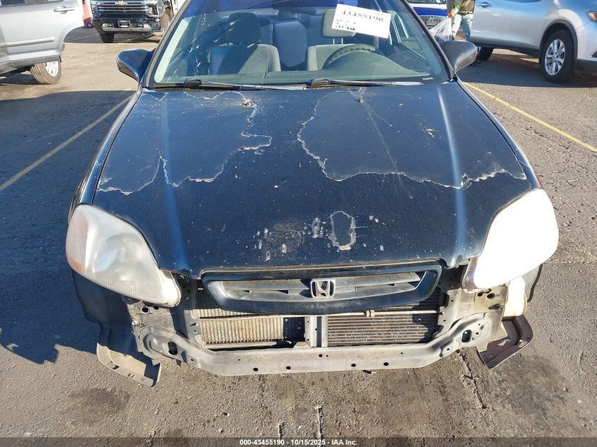1998 Honda Civic Dx VIN: 1HGEJ6223WL045186 Lot: 43455190