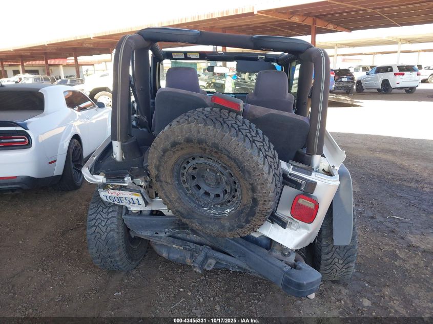2005 Jeep Wrangler X VIN: 1J4FA39S45P375394 Lot: 43455331