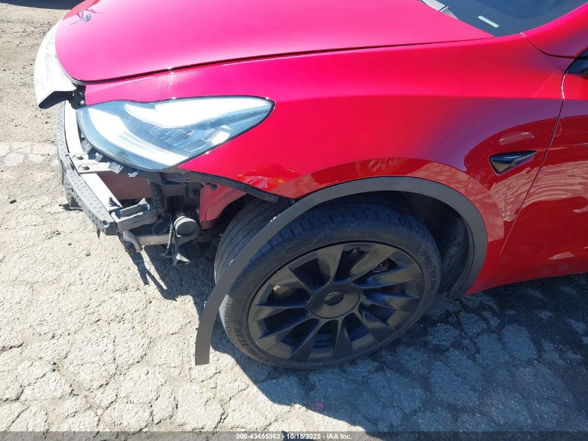 2021 Tesla Model Y Standard Range Rear-Wheel Drive VIN: 5YJYGDED7MF121889 Lot: 43455363