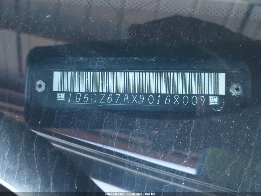 2009 Cadillac Sts V8 VIN: 1G6DZ67AX90168009 Lot: 43455427