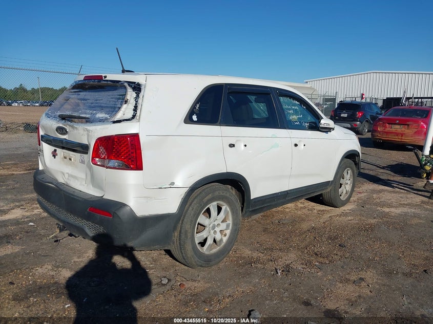 Vin: 5xykt4a10cg239058, lot: 43950366, kia sorento lx 20124