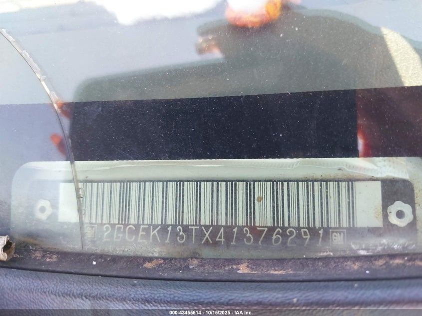2GCEK13TX41376291 2004 CHEVROLET SILVERADO photo no. 9