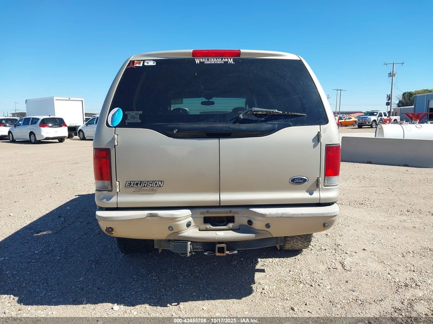 2004 Ford Excursion Limited VIN: 1FMNU43SX4EB57487 Lot: 43455706