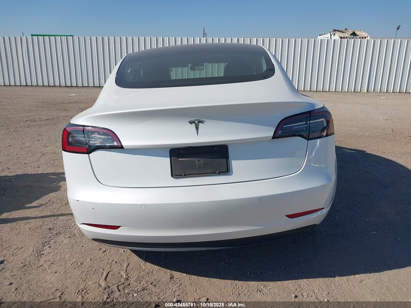 2021 Tesla Model 3 Standard Range Plus Rear-Wheel Drive VIN: 5YJ3E1EA9MF075616 Lot: 43455781