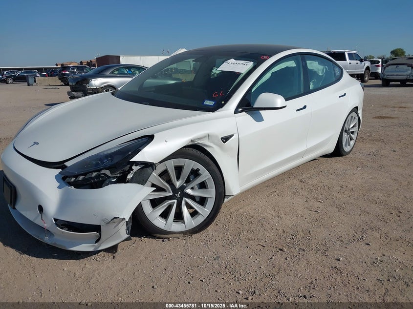 2021 Tesla Model 3 Standard Range Plus Rear-Wheel Drive VIN: 5YJ3E1EA9MF075616 Lot: 43455781