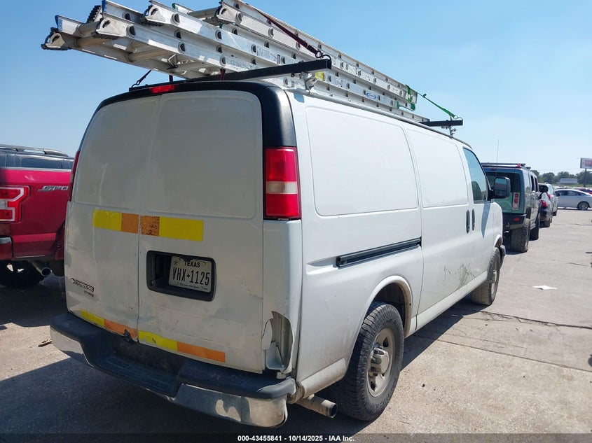 Vin: 1gcwgfca9d1150346, lot: 43950722, chevrolet express 2500 work van 20134