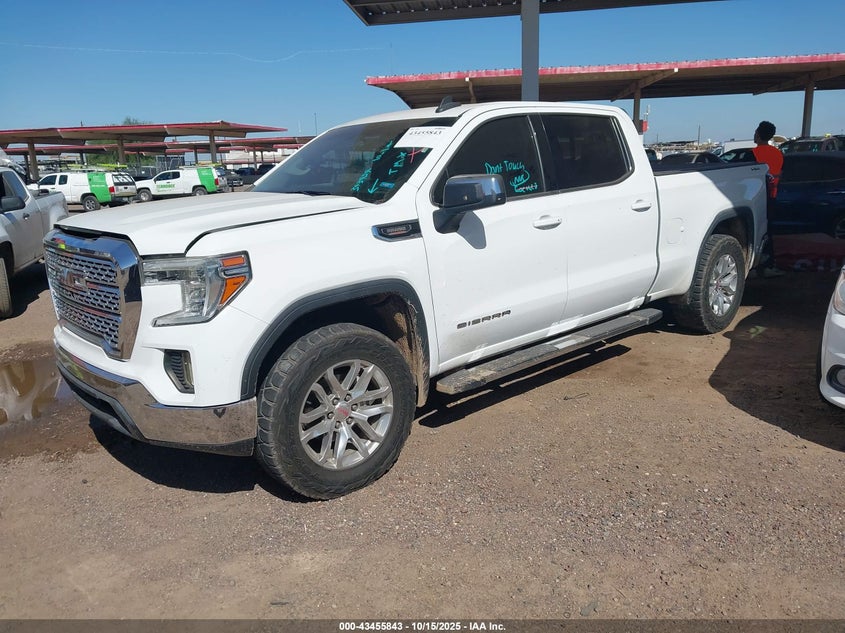 Vin: 3gtu9bet1lg343454, lot: 43950724, gmc sierra 1500 4wd  standard box sle 20202