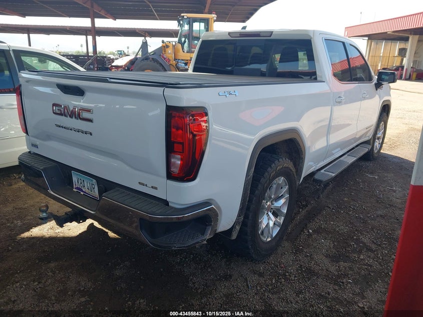 Vin: 3gtu9bet1lg343454, lot: 43950724, gmc sierra 1500 4wd  standard box sle 20204