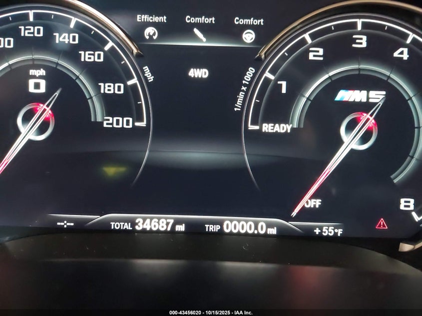 2019 BMW M5 VIN: WBSJF0C56KB285457 Lot: 43456020