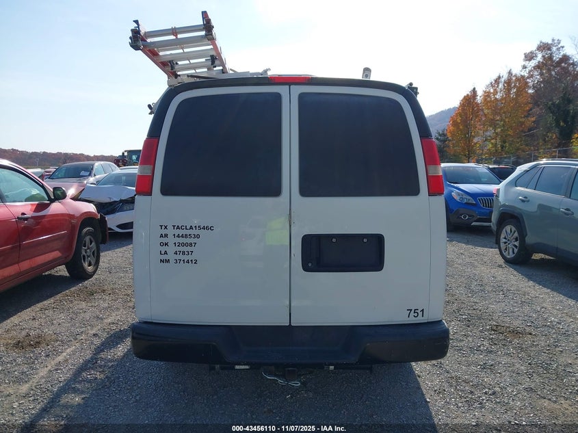 2015 Chevrolet Express 2500 Work Van VIN: 1GCWGFCF6F1277697 Lot: 43456110