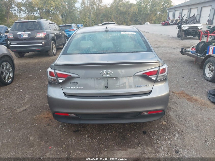 2017 HYUNDAI SONATA HYBRID SE KMHE24L35HA066784