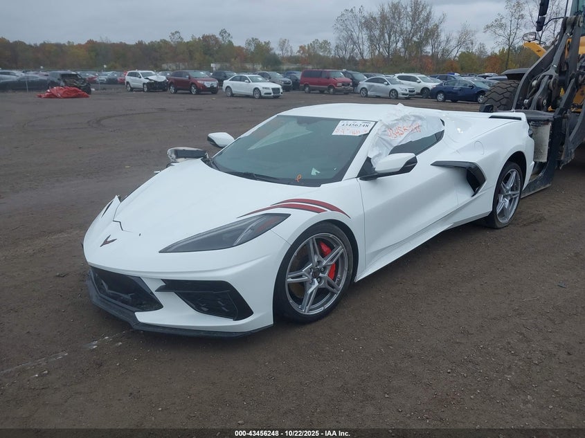Vin: 1g1ya2d45p5111481, lot: 43951129, chevrolet corvette stingray rwd  1lt 20232