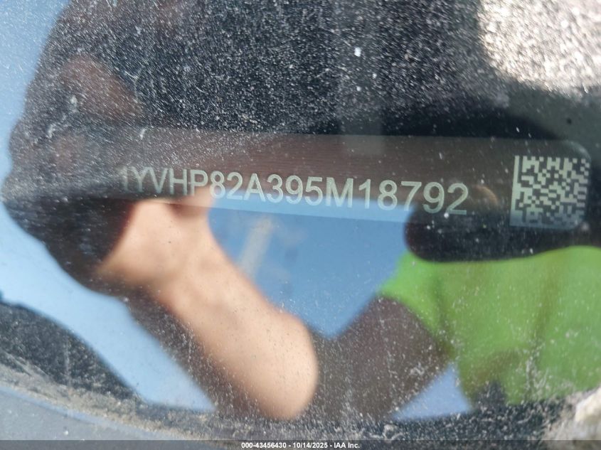 2009 Mazda Mazda6 I Touring VIN: 1YVHP82A395M18792 Lot: 43456430