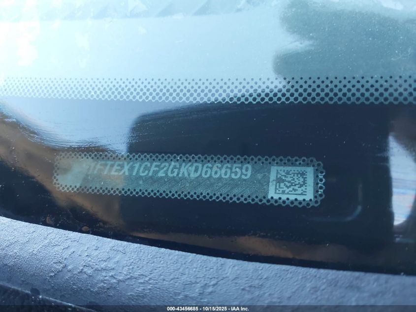 2016 Ford F-150 Xl VIN: 1FTEX1CF2GKD66659 Lot: 43456685
