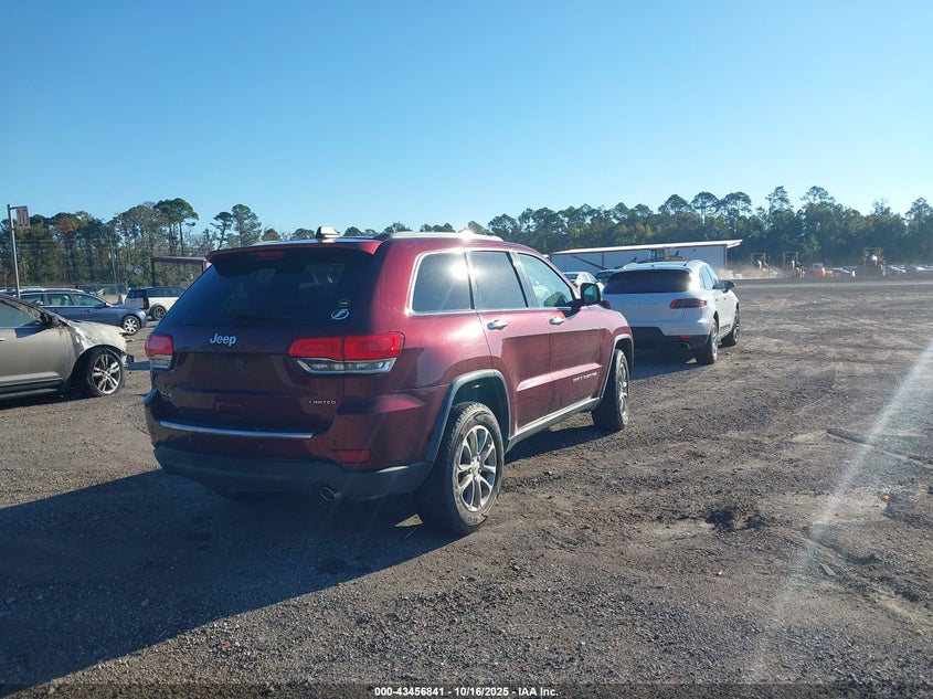 2016 JEEP GRAND CHEROKEE LIMITED 1C4RJFBG5GC496763