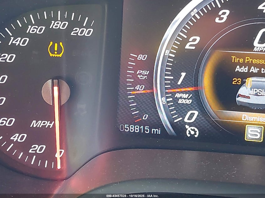 2014 CHEVROLET CORVETTE STINGRAY 1G1YF3D77E5127213