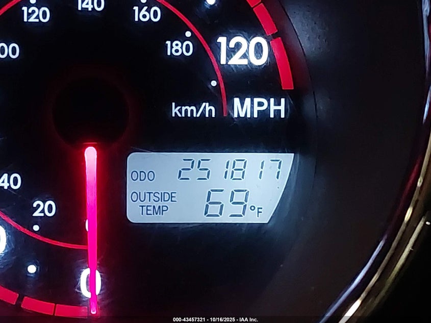 2007 Pontiac Vibe VIN: 5Y2SL65877Z424816 Lot: 43457321