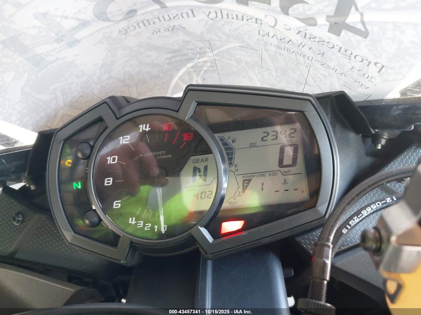 2023 Kawasaki Zx636 K VIN: JKBZXJH15PA016937 Lot: 43457341