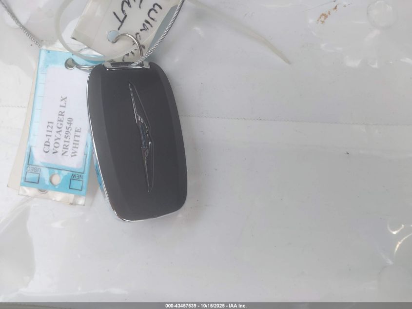 2022 Chrysler Voyager Lx VIN: 2C4RC1CGXNR159540 Lot: 43457539