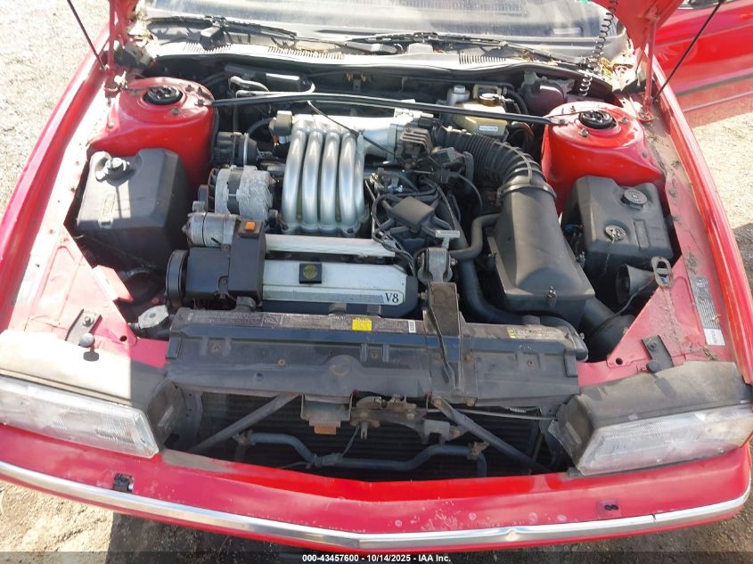 1991 Cadillac Allante VIN: 1G6VS3385MU126939 Lot: 43457600