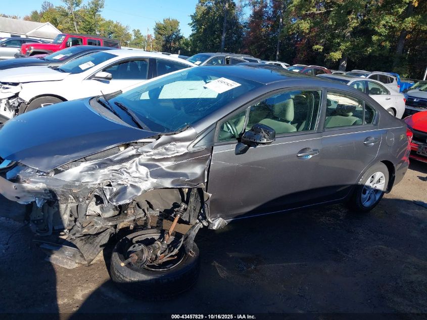 2013 Honda Civic Lx VIN: 19XFB2F50DE205821 Lot: 43457829