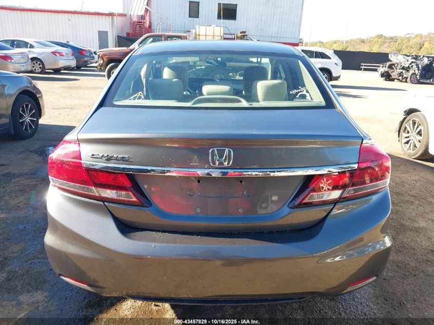 2013 Honda Civic Lx VIN: 19XFB2F50DE205821 Lot: 43457829