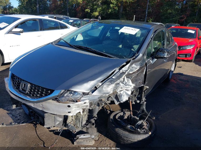 2013 Honda Civic Lx VIN: 19XFB2F50DE205821 Lot: 43457829