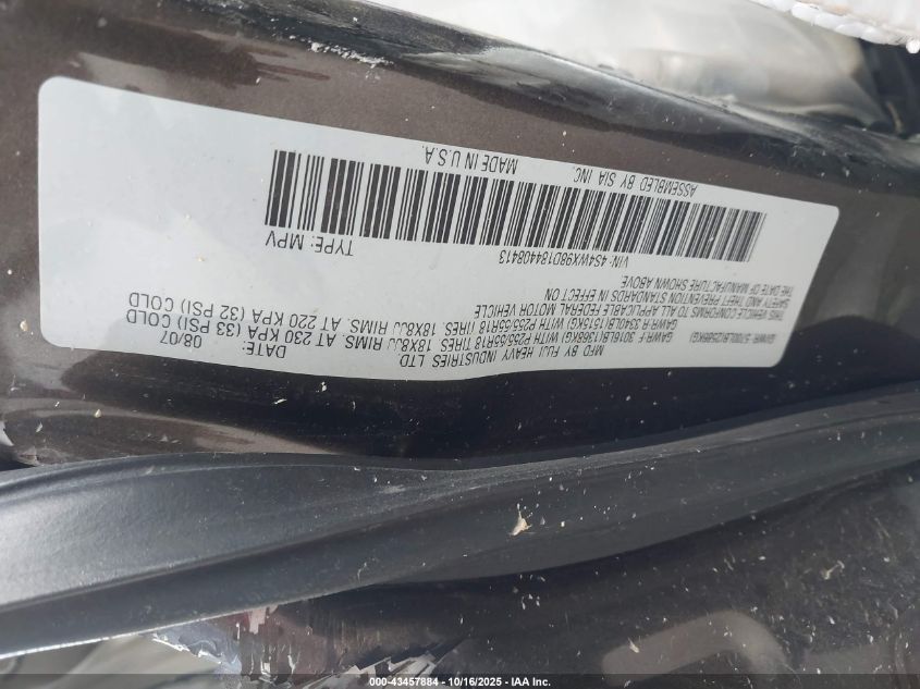 2008 Subaru Tribeca Limited 7-Passenger VIN: 4S4WX98D184408413 Lot: 43457884