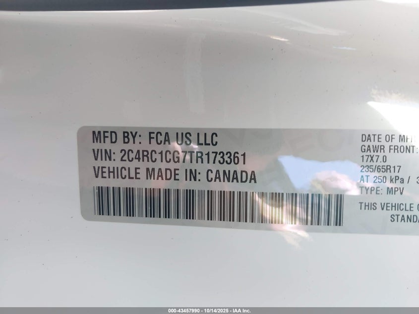 2C4RC1CG7TR173361 2026 CHRYSLER VOYAGER photo no. 5
