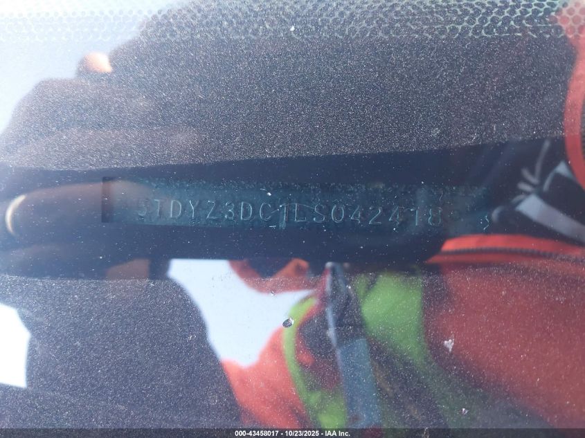 2020 TOYOTA SIENNA XLE 5TDYZ3DC1LS042418