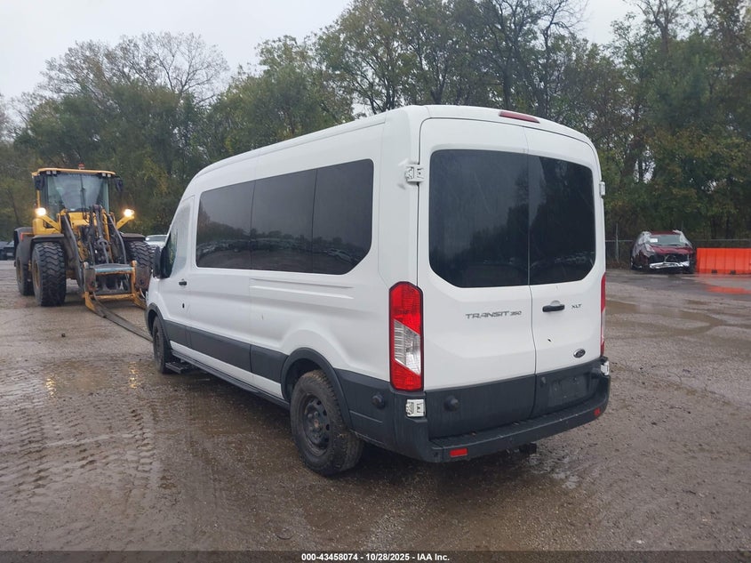 Vin: 1fbax2cm6gkb00696, lot: 43952955, ford transit-350 xlt 20163