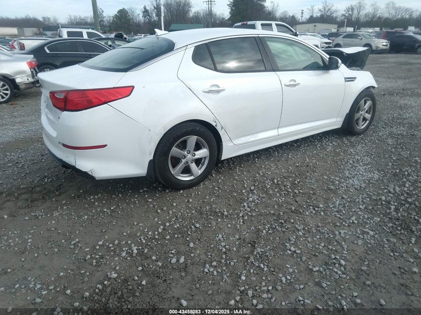Vin: 5xxgm4a74eg329862, lot: 43952964, kia optima lx 20144
