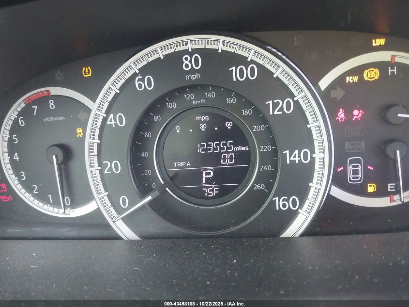 2013 Honda Accord Ex-L V-6 VIN: 1HGCR3F84DA032114 Lot: 43458108